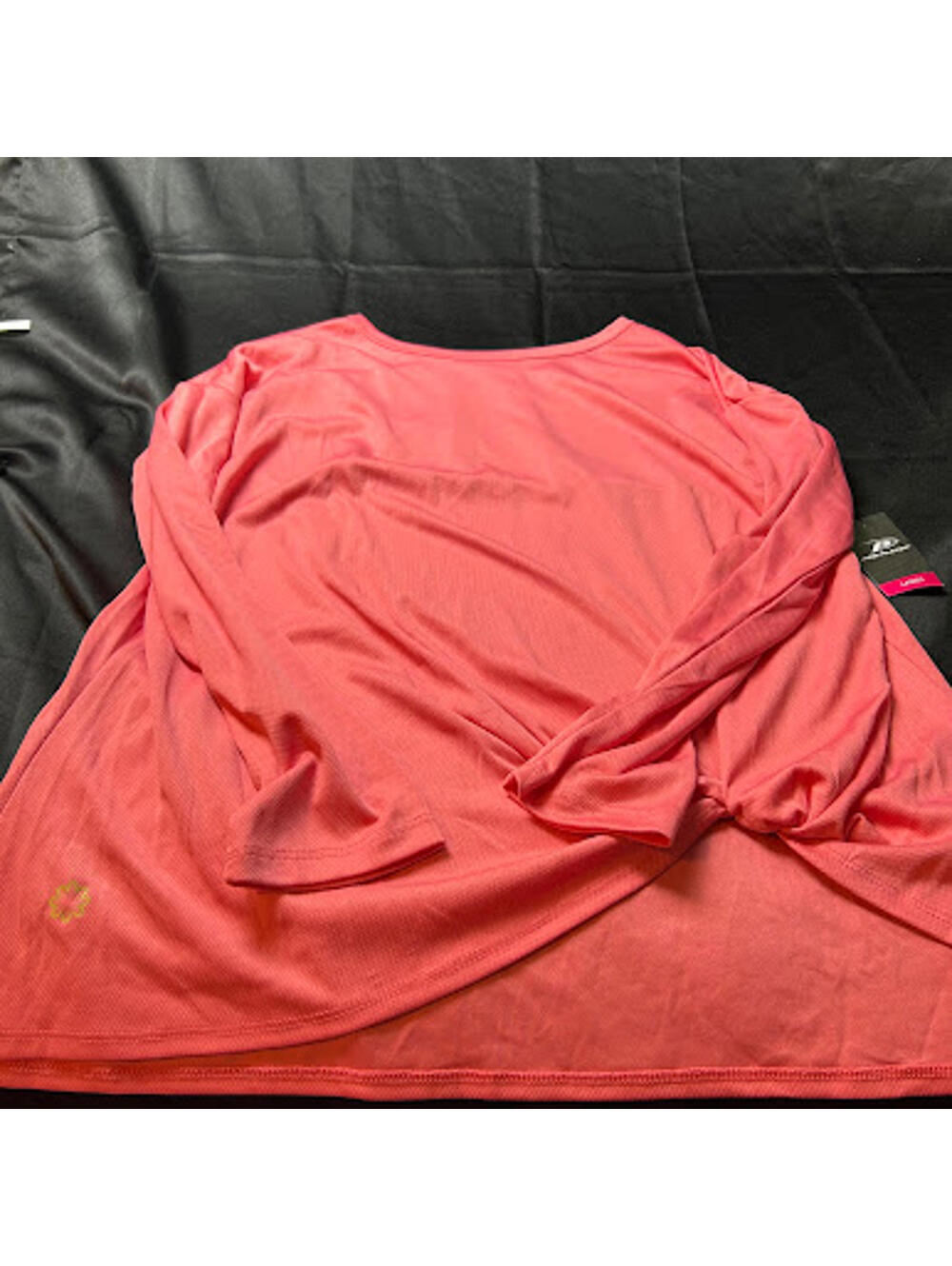 Pro Player Women’s Light Orange Long Sleeve Athletic Shirt‎ Size L NWT